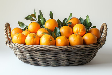 tangerines in a basket