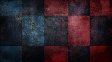 Grunge Checkered Background. (1)