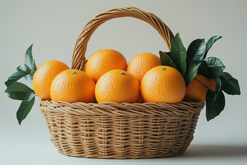 tangerines in basket