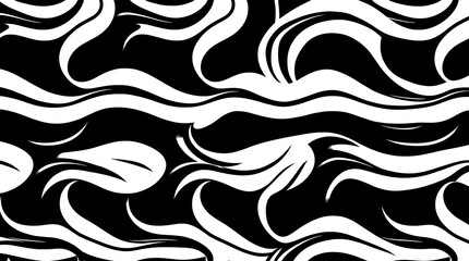 Fototapeta premium Abstract Monochrome Swirls 