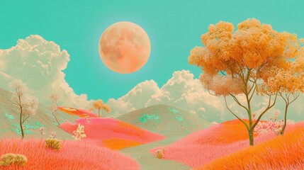 Vivid sci-fi landscapes a surreal nature experience