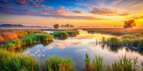 Ankeny National Wildlife Refuge: Long Exposure Photography of Serene Wetlands at Dawn