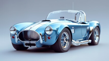 Obraz premium Detailed model of a classic sports car. 