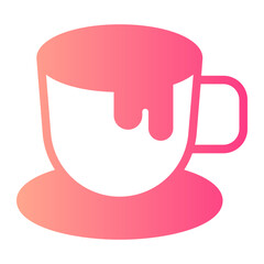 hot chocolate gradient icon