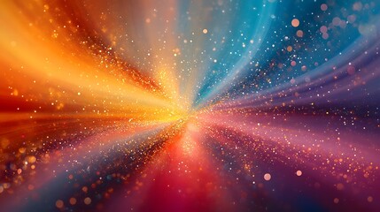 Captivating Cosmic Radiance Dramatic celestial explosion of shimmering prismatic galactic brilliance  Vibrant luminous interstellar energy radiating through the vast expanse of the universe