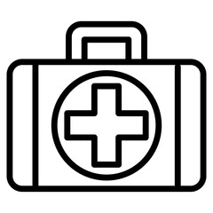 First Aid Kit  Icon Element For Design