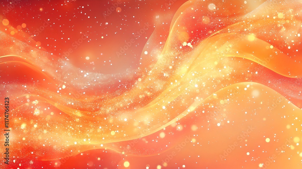 Poster mesmerizing abstract background with dynamic waves of luminous energy vibrant glowing sparks and a c