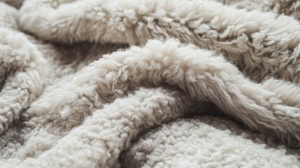 Cozy and soft wool texture showcasing ethically sourced animal-derived elements for warmth and comfort