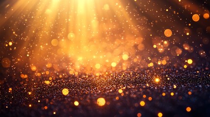 Obraz premium Captivating Glitter and Sparkle Backdrop with Radiant Illumination and Celestial Vibes Mesmerizing Abstract Background with Shimmering Lights Lively Sparkles and a Magical Enchanting Atmosphere