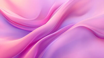 Obraz premium Wide view of pink-purple satin fabric with gentle folds and a luxurious shine, creating an elegant background for web banners and designs