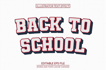 back to school Text Effect. editable text effect