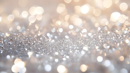 Elegant shimmering silver and gold glittering pattern with a festive celebratory and luxurious atmosphere  Sparkling iridescent and textured background perfect for holiday party