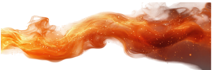 Elegant flame on a pristine white backdrop, showcasing minimalism and vibrant energy in a striking composition