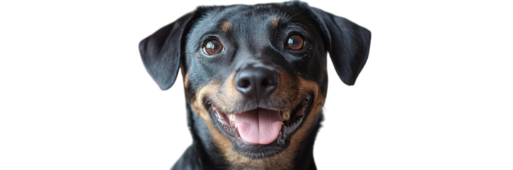 Minimalist depiction of a dog against a clean white backdrop, emphasizing simplicity and elegance in design.