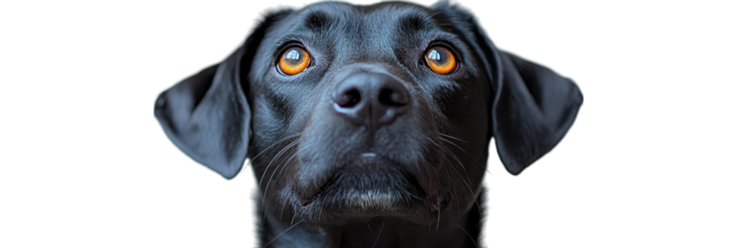 Minimalist dog portrait, clean lines, bright white backdrop, playful expression, modern aesthetic, ideal for contemporary decor