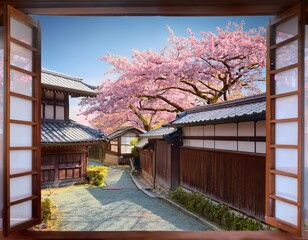 Spring in Japan, sakura bloom
