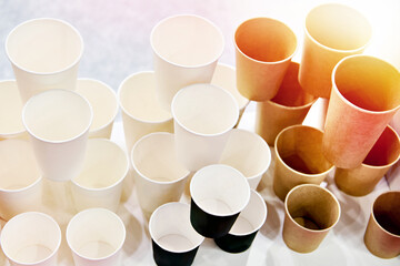 Paper cups for tea