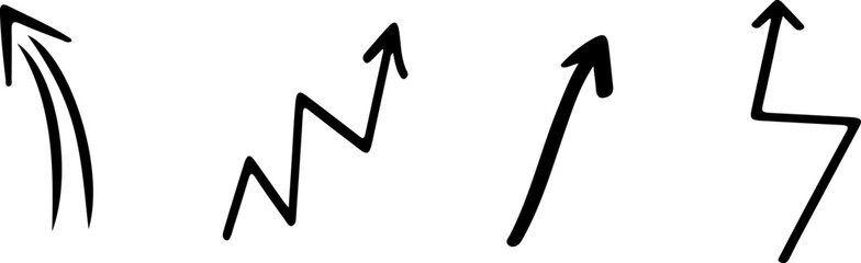 arrow icon isolated on white background