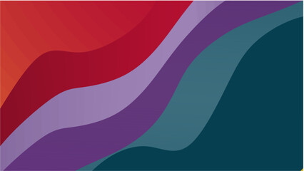 Abstract colorful wavy shape background dynamic shape design vector illustration. Rainbow background