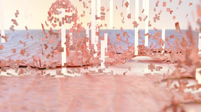 Microdermabrasion and Skin dead cells exfoliation with laser. Dry and rough skin outer layer peel, skin tissues peeling, Skin surface care, beauty treatment, Process of removing scrub, 3d render