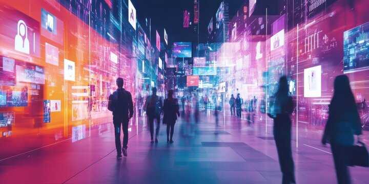 digital retail (stills) emphasizing innovation and impact on society