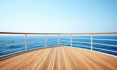 Serene ocean view from deck