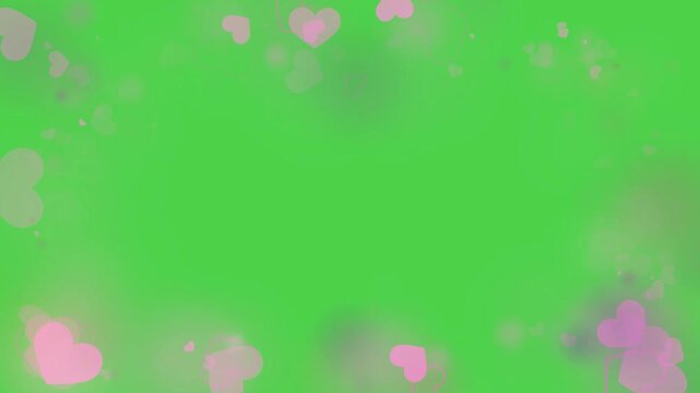 Green screen love effect overlay
