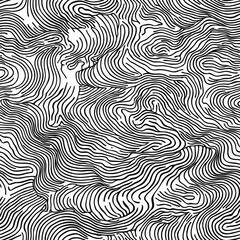 Irregular hand-drawn lines seamless pattern abstract design graphic art monochrome creative background contemporary art