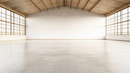 Spacious Modern Interior with Natural Light and High Ceilings