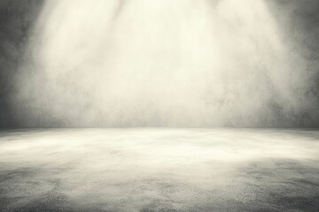 Fototapeta premium Empty Concrete Room With Spotlight Illumination