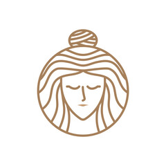  beauty women face logo icon