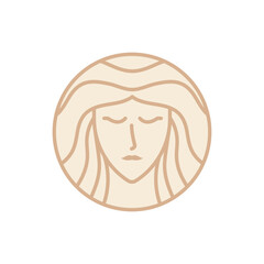  beauty women face logo icon