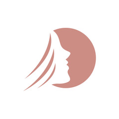  beauty women face logo icon