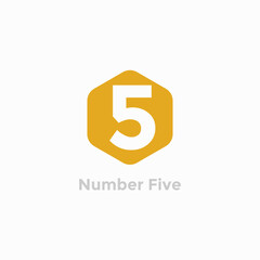Number Five, 5 icon template