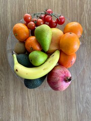 fruits on a wooden table