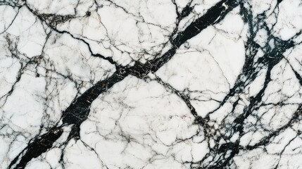 Fototapeta premium Black and white marble stone texture background