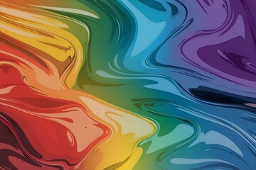 Obraz premium Rainbow gradient, shimmering colors, abstract seamless background, dynamic look.