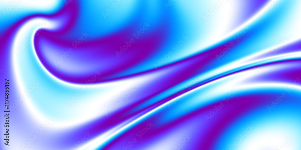 Leinwandbilder A mesmerizing blend of captivating blue hues creating fluid dynamics within a stunning abstract design
