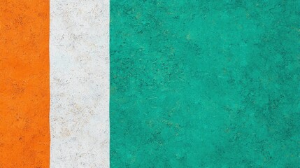 Fototapeta premium Abstract Textured Background Featuring Orange, White, and Green Colors
