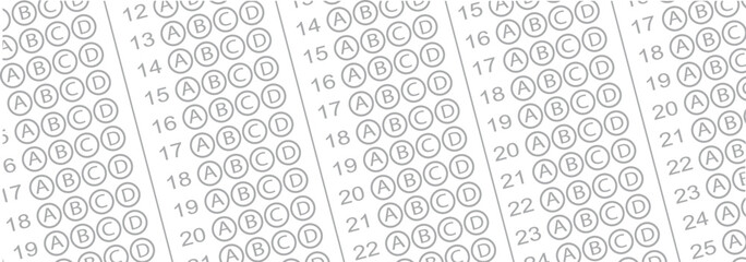 Obraz premium multiple choice answer paper. 