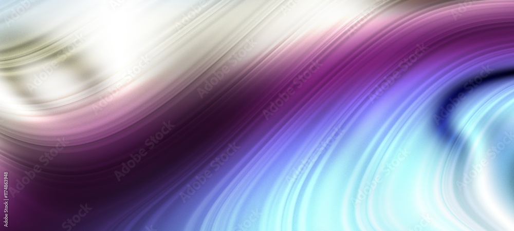 Aufkleber Abstract Waves of Colorful Textures in Constant Motion and Captivating Flowing Forms