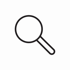 Search magnifier find zoom icon vector sign