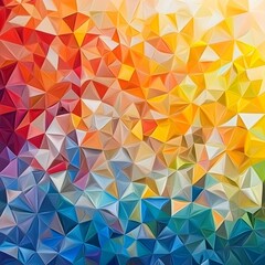 Colorful geometric background with mosaic design