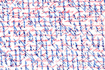 Handwriting written in two colors of ink in different directions. It's a crossed letter. Background with blue and red handwritten text in  cross-writing. This was done in the past to save postage