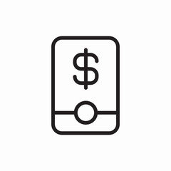 Obraz premium Mobile payment transaction secure icon vector sign