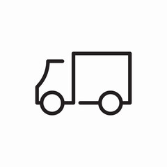 Delivery truck shipping service icon vector sign