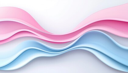 Fototapeta premium Abstract Pink and Blue Wave Design Background