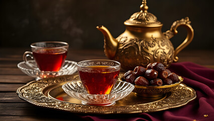 Fototapeta premium A Traditional Middle Eastern Tea Experience