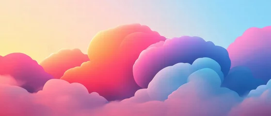 Vibrant nebula in cartoon style with swirling colors and dramatic cloud formations
