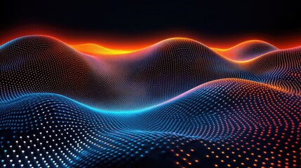 Elegant vector design of a polygonal mesh with smooth gradients and subtle lighting effects.